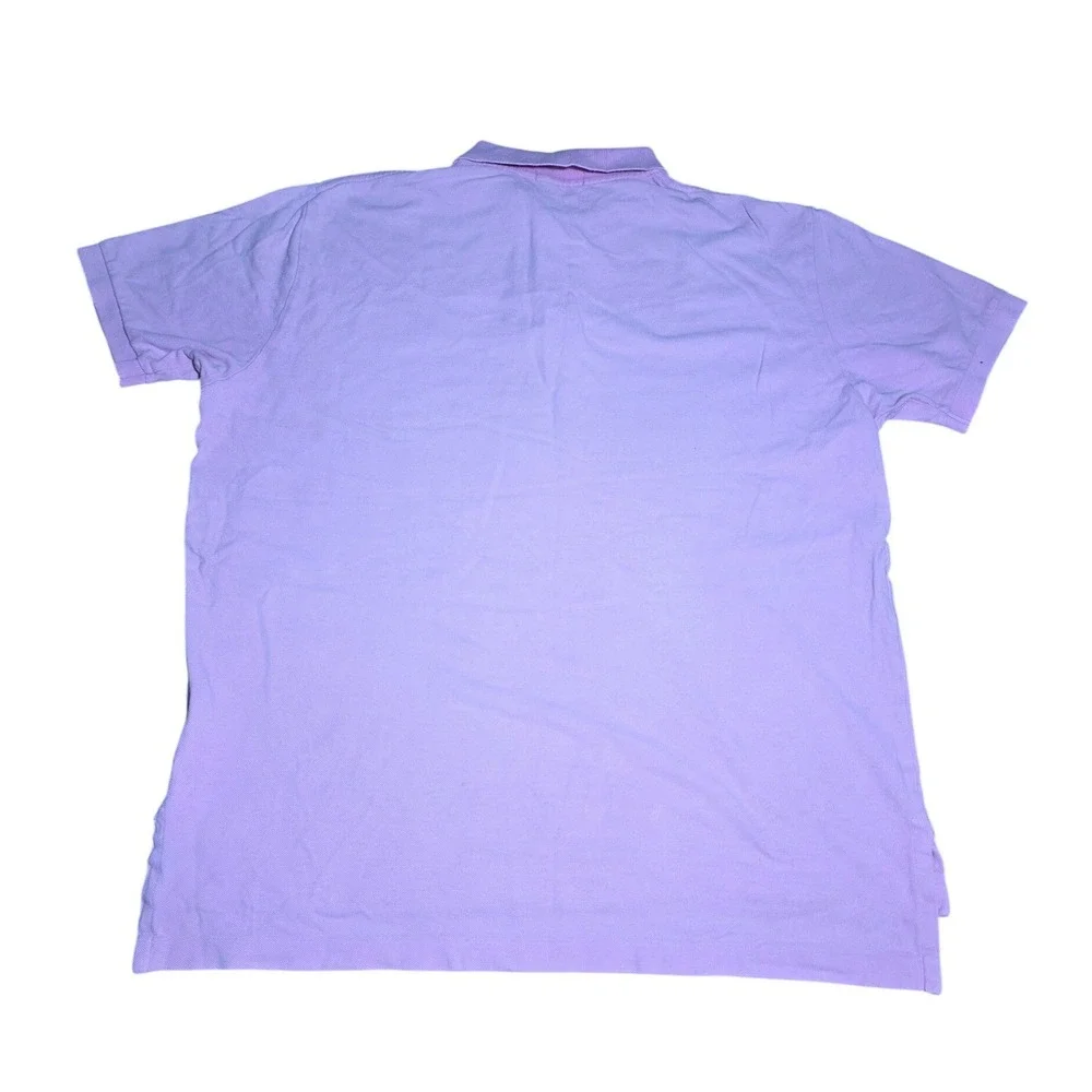 Polo Ralph Lauren Mens XL Pink Short Sleeve Cotton Pique Pony Logo Polo Shirt